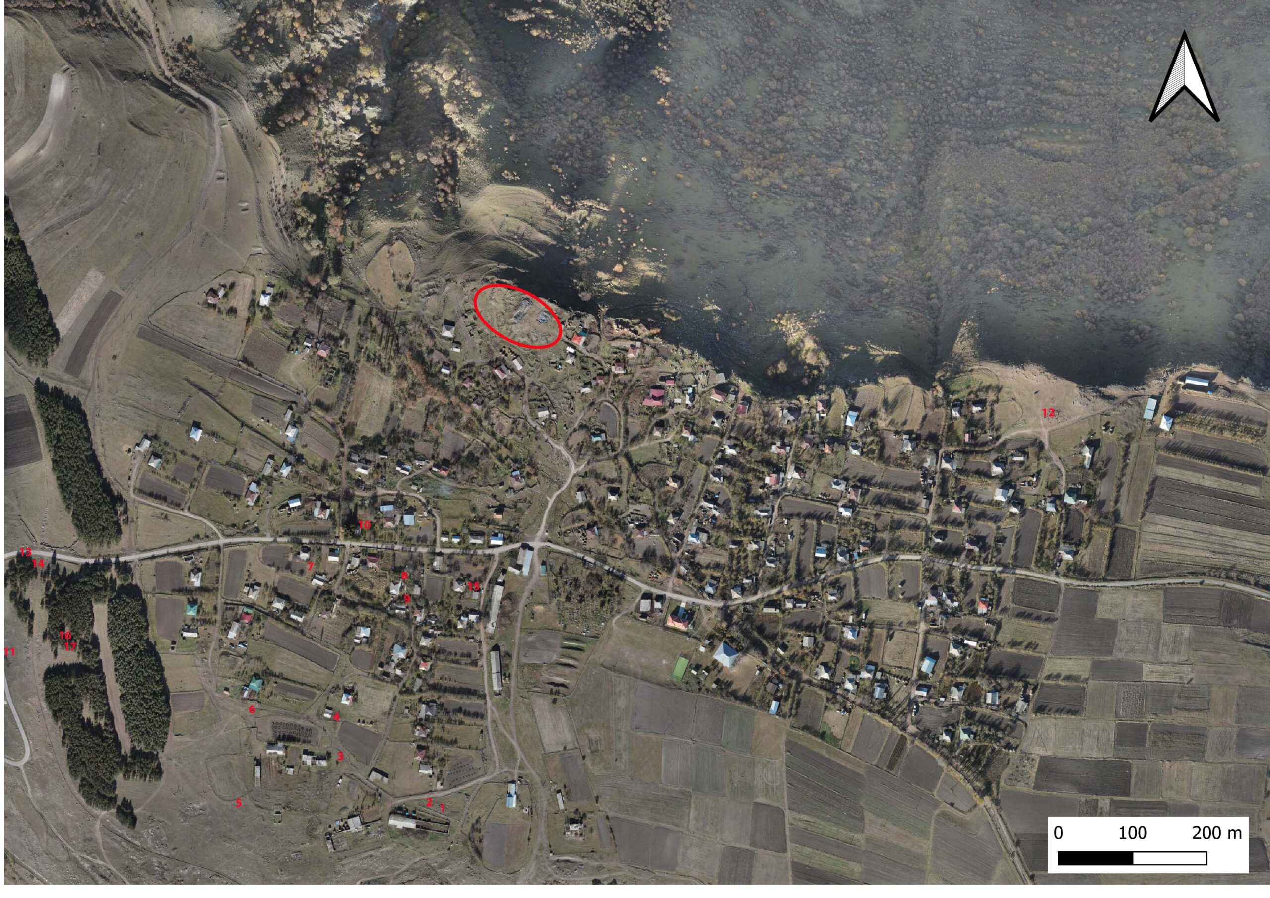 Excavation map